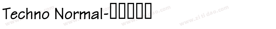 Techno Normal字体转换